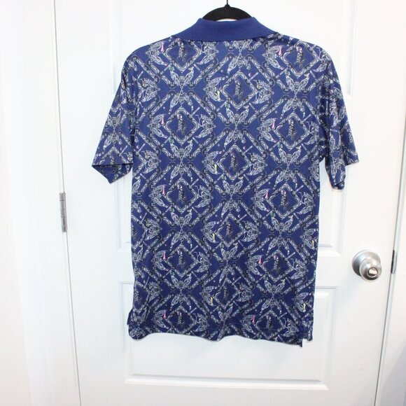 Robert Graham Mens Small Short Sleeve UV Protection Performance Polo Shirt Wick - Picture 3 of 3